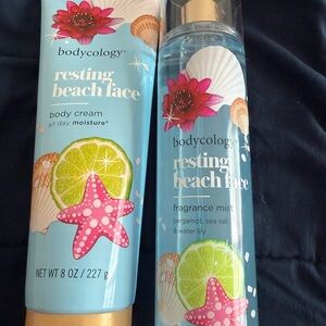 Resting Beach Face Body Cream & Fragrance Mist - Aqua Pink